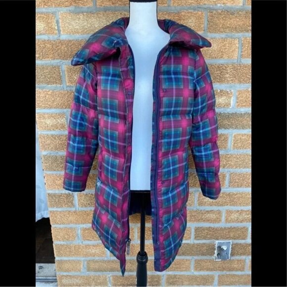 Burton Mecca Trench Down JacketLongPlaid Trench XS - Picture 5 of 16